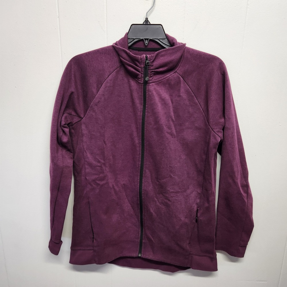 Kirkland Signature Jacket Womens XL Full Zip Stretch Pockets‎ Thumb Hole Outdoor